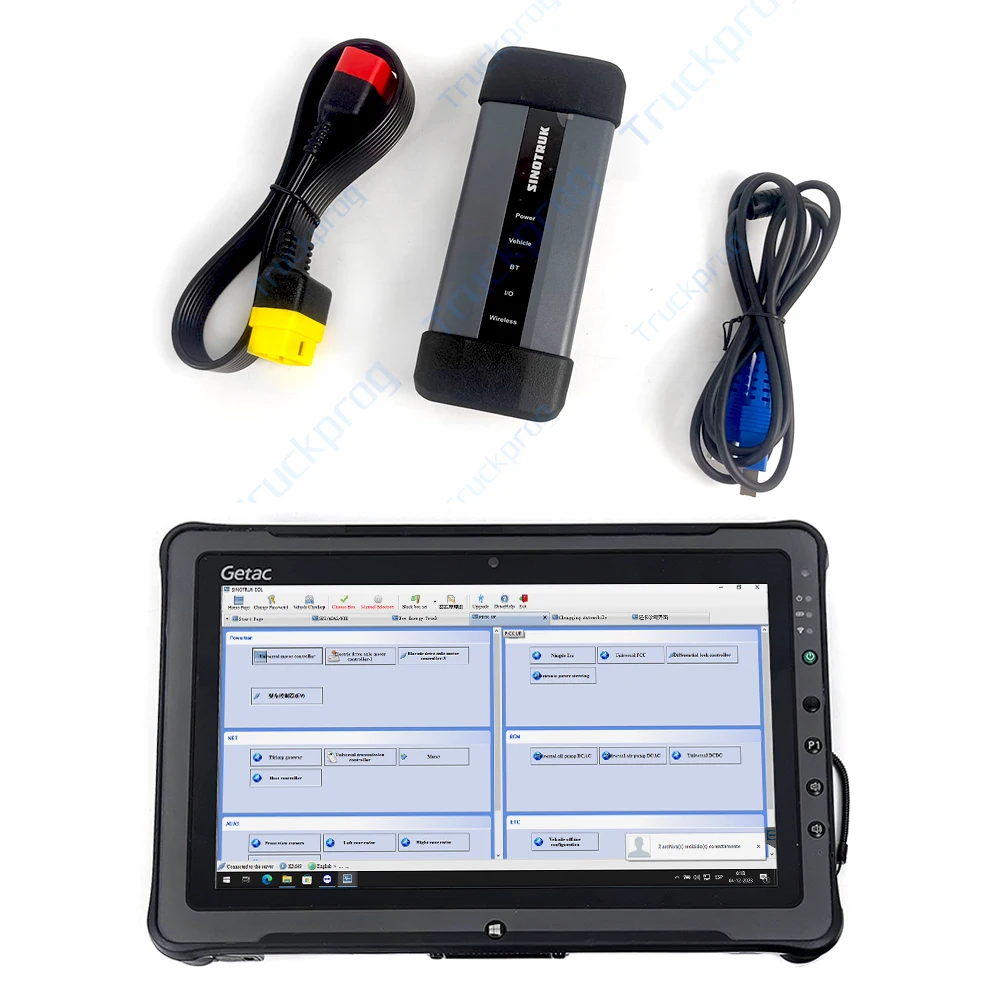 

F110 Tablet For Weichai SHACMAN HOWO A7 Sitrak for Sinotruk EOL 6 in 1 Diagnostic Tool Cnhtc Chinese Heavy Duty Engine Scanner
