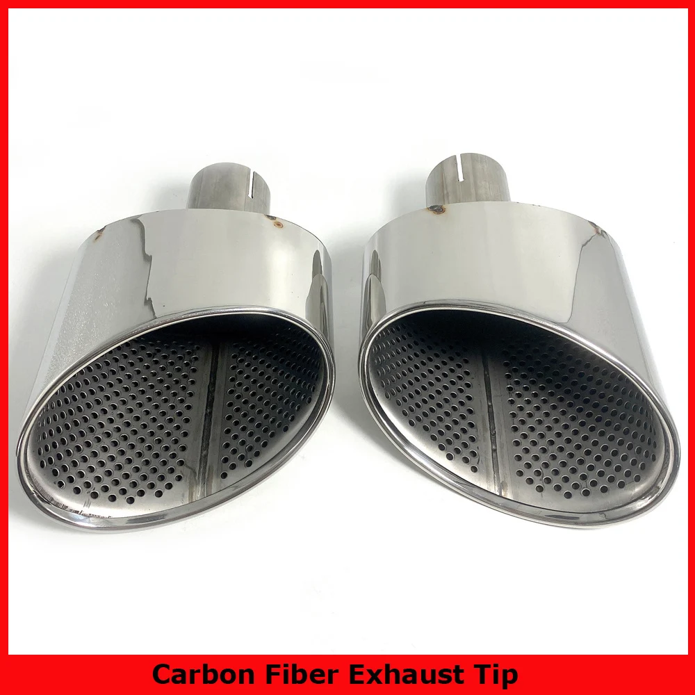 

Car Accessories Exhaust Pipe For A3 A4 A5 A6 A7 Up To RS3 RS4 RS5 RS6 304 Stainless Steel Silver Black Car Muffler Tip Tailpipe