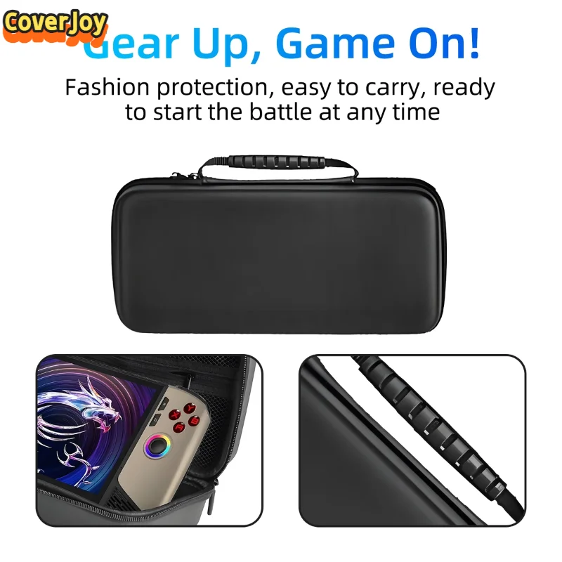 

Портативный чехол CoverJoy для MSI Claw, водонепроницаемая сумка из ЭВА с защитой от падения, защитная сумка для переноски, черная