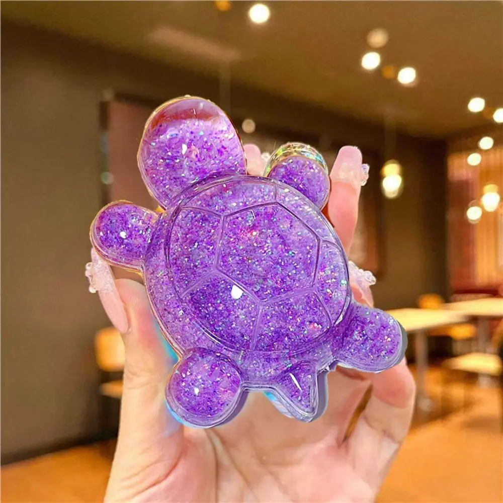 Flash Flowing Sand Candy Color Turtle Dolls Cute Miniature Tortoise Statue Cartoon Turtle Toy Kawaii Mini Turtle Small Ornament