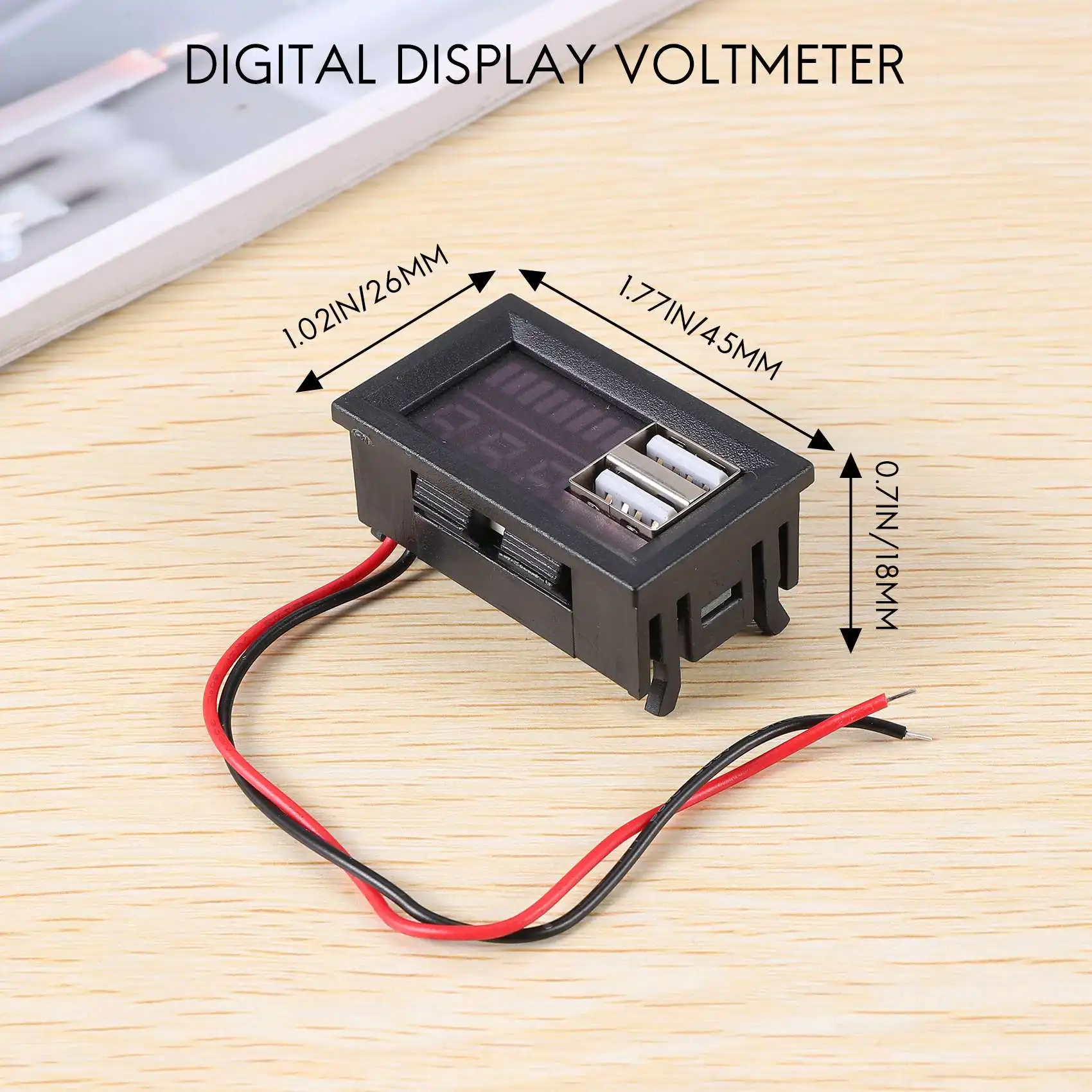 Red Led Digital Display Voltmeter for Vehicles Output 12.6V Battery Hight Quality Tools Sets You May Like