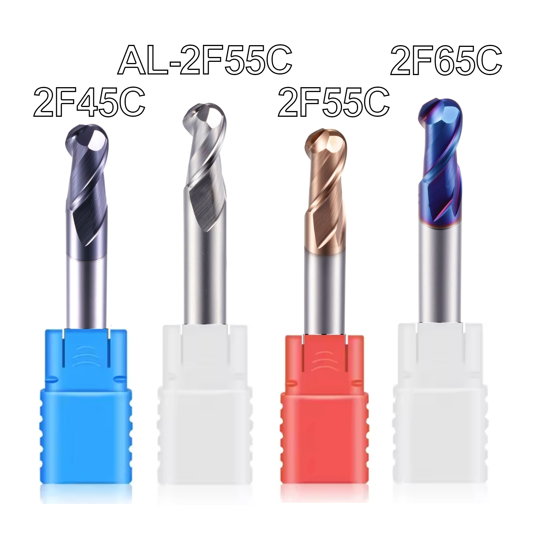 

MZG 2Flute HRC45 HRC55 HRC65 Ball End Mill Nano Coating Hard Steel Cast Iron Carbide Tool Tungsten Milling Cutter R0.5-R6.0