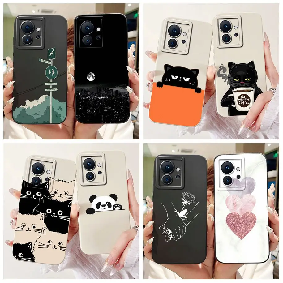 For Infinix Note 40 Pro Case X6851 Cute Love Heart Soft Silicone Back Cover For Infinix Note 40 Pro Plus Bumper Note40 4G Fundas