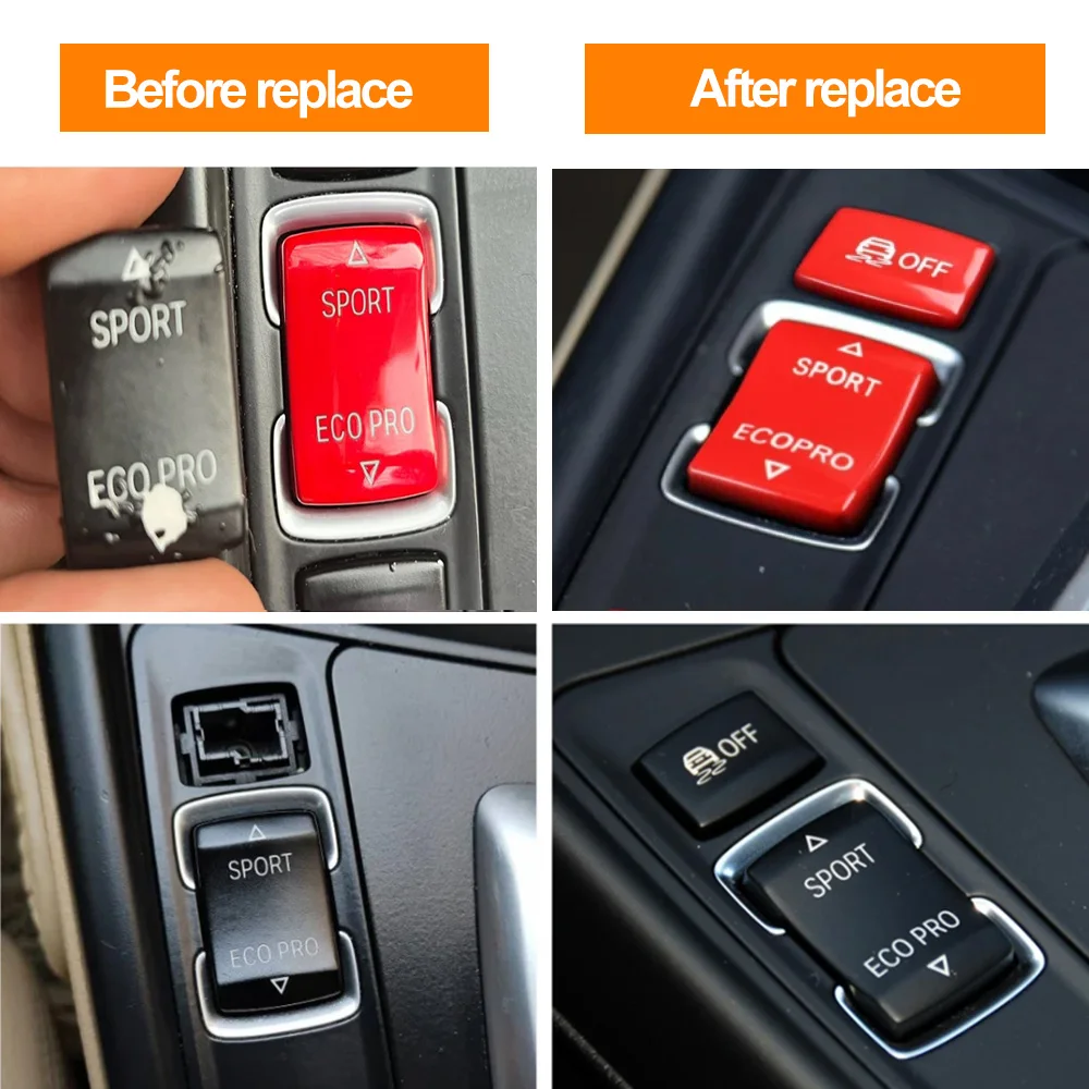 Car Console ESP Antislip Switch Sport Buttons Radar Sensor Key Cover For BMW 1 2 3 4 Series F20 F21 F30 F34 F32 F36 2012-2019