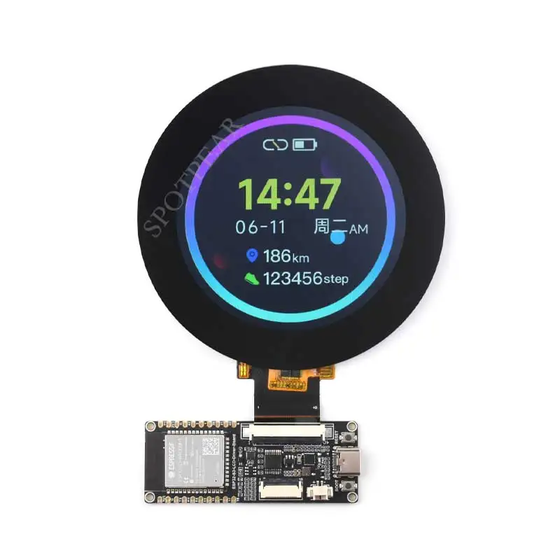 

ESP32-S3 And 2.8inch Round LCD Kit N8R8 Captive TouchScreen Display 480x480