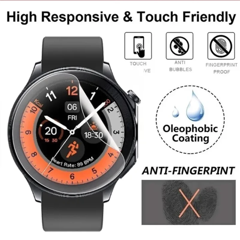1-6pcs Hydrogel Film for Oppo Watch X Screen Protector Soft TPU Protective Films for Oppo WatchX Accessories Cover Not Glass
