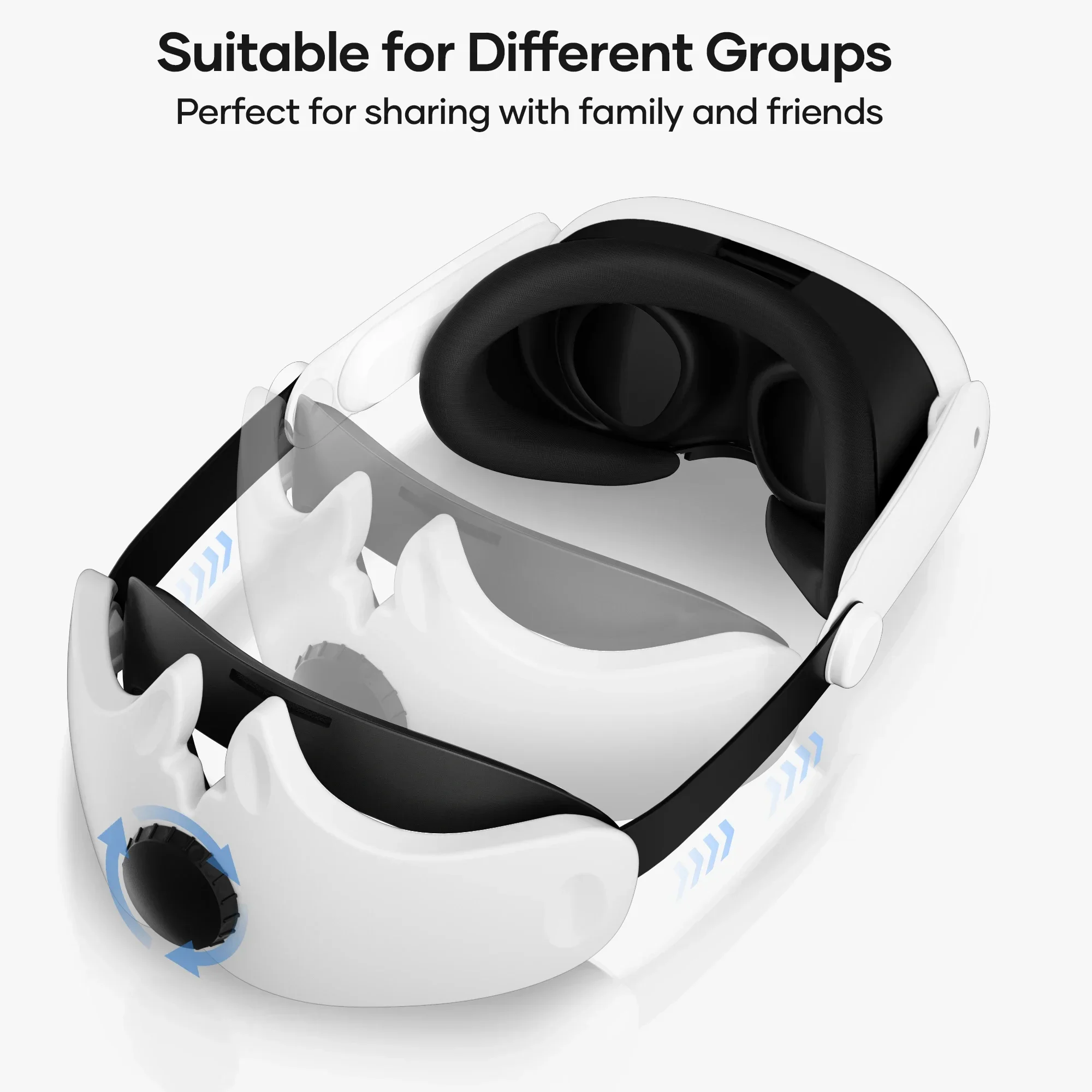 حزام رأس قابل للتعديل من APEXINNO لسماعة الرأس 3 VR ، عصابة رأس نخبة خفيفة الوزن ، ملحقات أغطية الرأس