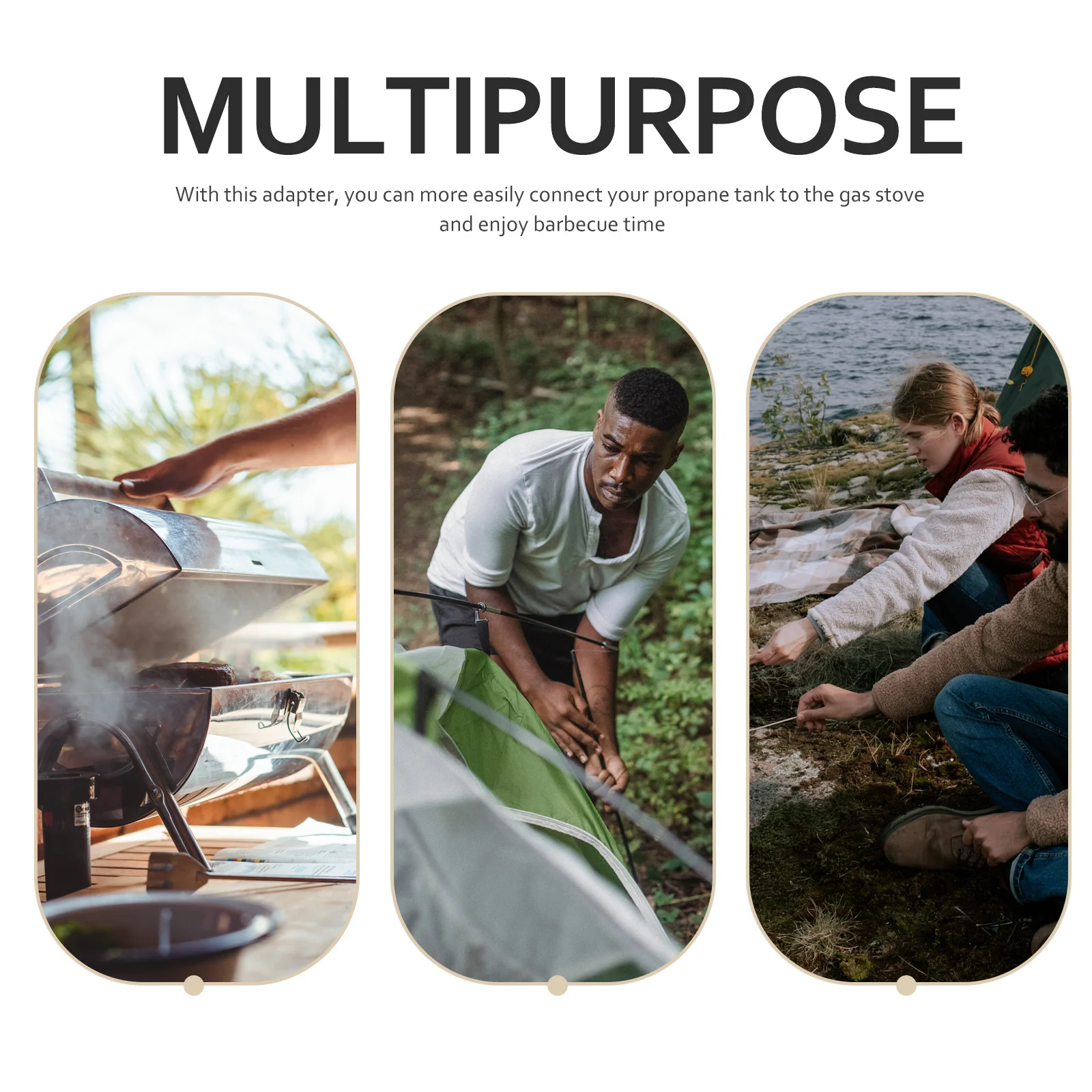 

1Pcs Propane Tank Hose Connector Durable Gas Adapter Stainless Steel Link for Cookers Camping Barbecue Picnic Outdoor Supplies