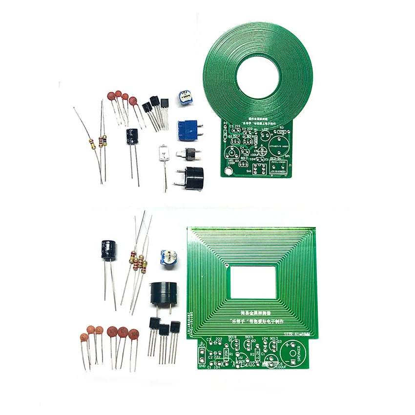 Taidacent Kit de prueba de Detector de metales Simple, Kit de entrenamiento de soldadura DIY, Detector de metales PCB, 5CM