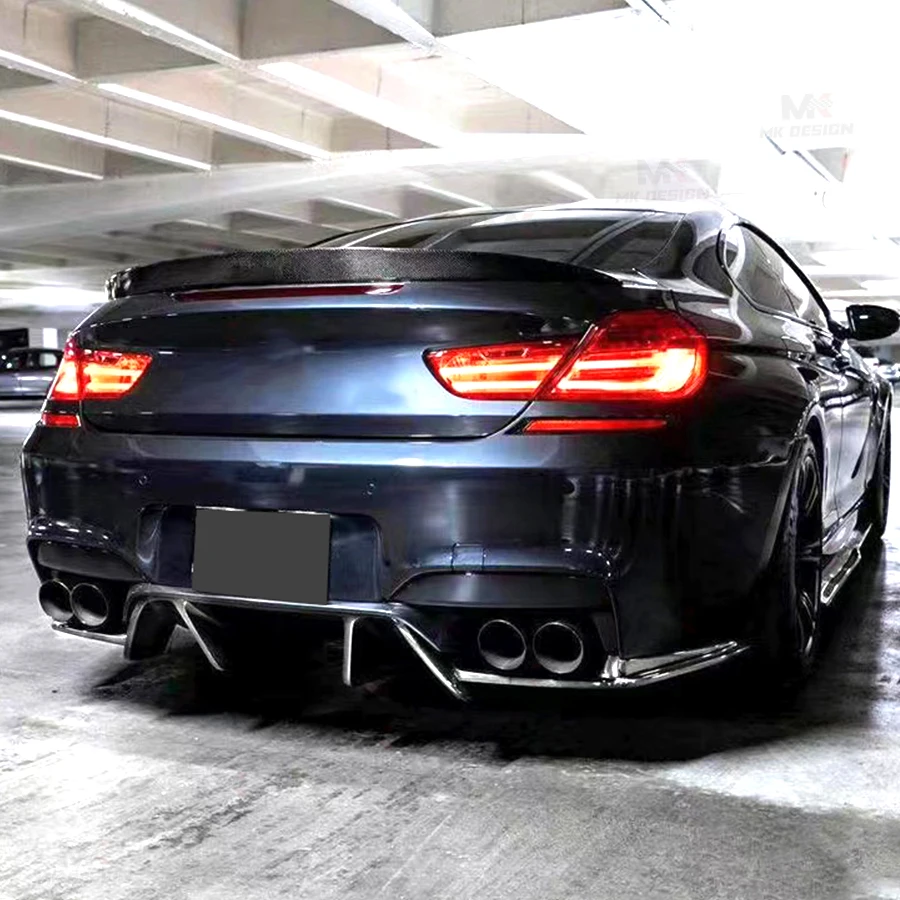 Carbon Fiber FD Style Rear Diffuser for BMW 6 Series M6 F06 F12 F13 2010-2015 Rear Bumper Lip Diffuser Splitters Car Accessories