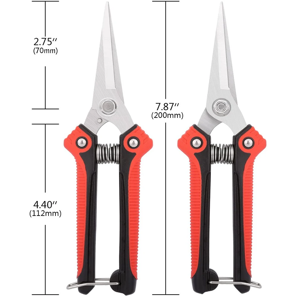 

Садовые секаторы, ножницы для сбора фруктов, для обрезки комнатных растений, триммер для удаления сорняков и веток с нескользящей ручкой