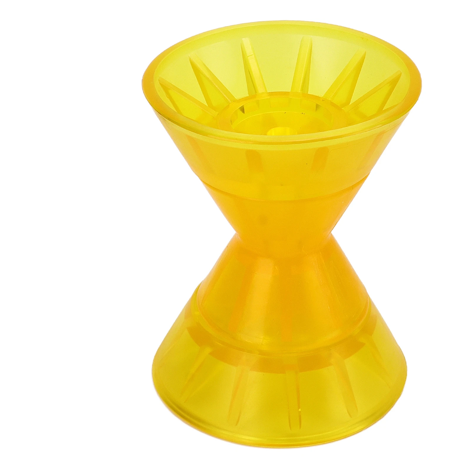 Rouleau de proue marin en 3 parties, réduction de traînée, moulé en PVC jaune pour rouleau d'arrêt de proue de camping-car, bateau, remorque et caravane