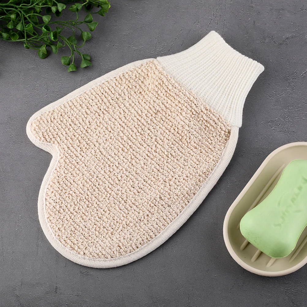 2pcs Bath Foaming Gloves Shower Exfoliating Pad Body Scrubber Back Rubbing Mitt for Adults Exfoliating Gloves