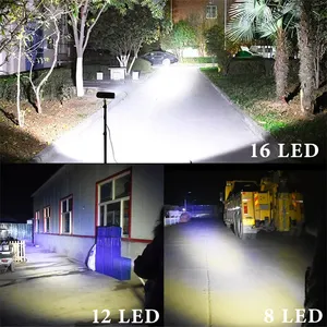 Motorcycle Lighthouse 8/12/16 LED Driving Lights Waterproof Auxiliary Lighthouse Scooter External Spotlight Fog Light Accessories 6 Main sales lighthouse LED - №5