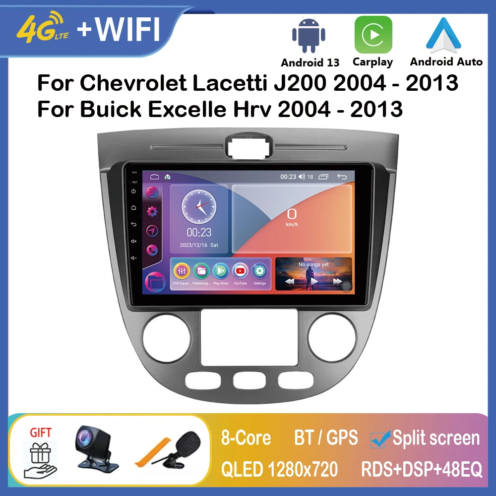 

Автомагнитола Carplay на Android для Chevrolet Lacetti J200 2004 - 2013 для Buick Excelle Hrv 2004 - 2013, андроид магнитола 2 din Шевроле Лачетти J200 Бьюик Экселл, мультимедийный плеер, Авторадио, головное устройство