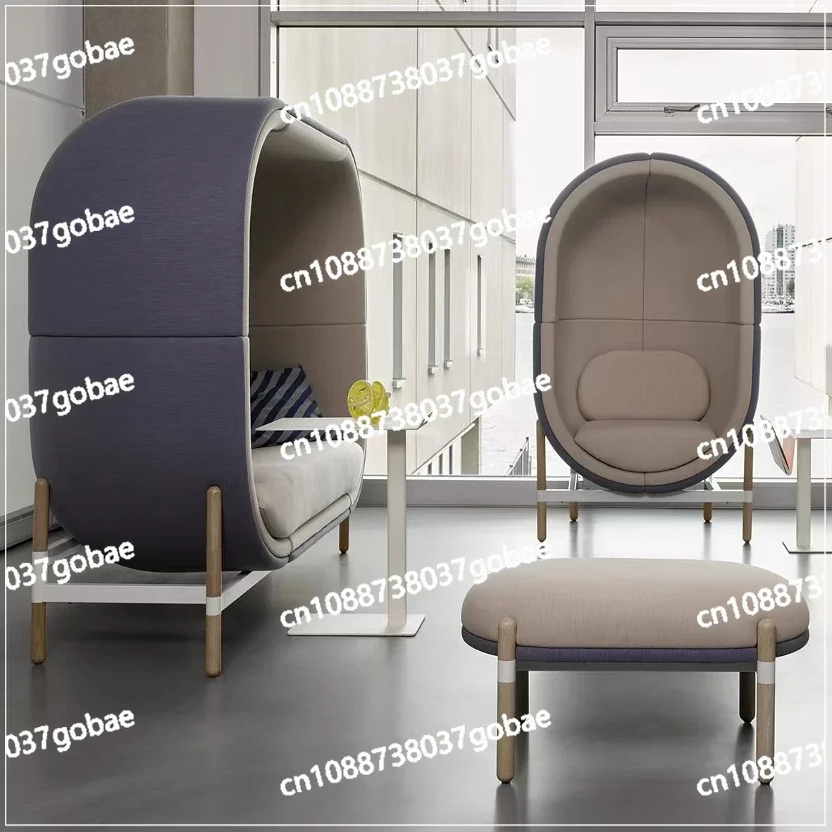 Modern Minimalist and Creative Instagram Capsule Chair Design, Sofa Chair, Personalized Eggshell Chair, Light Luxury Egg Chair