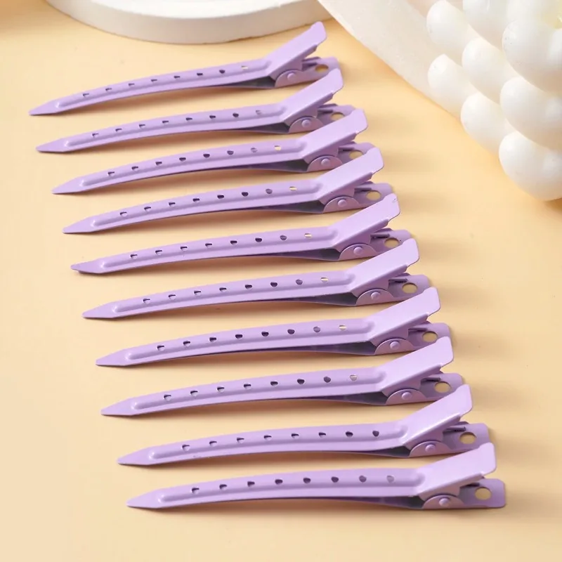 10pcs Ladies Salon Fixed Hair Pin Curl Hairclip Makeup No Crease Hair Clip Hairdress Styling Tool Metal Duck Billed Hair Clips