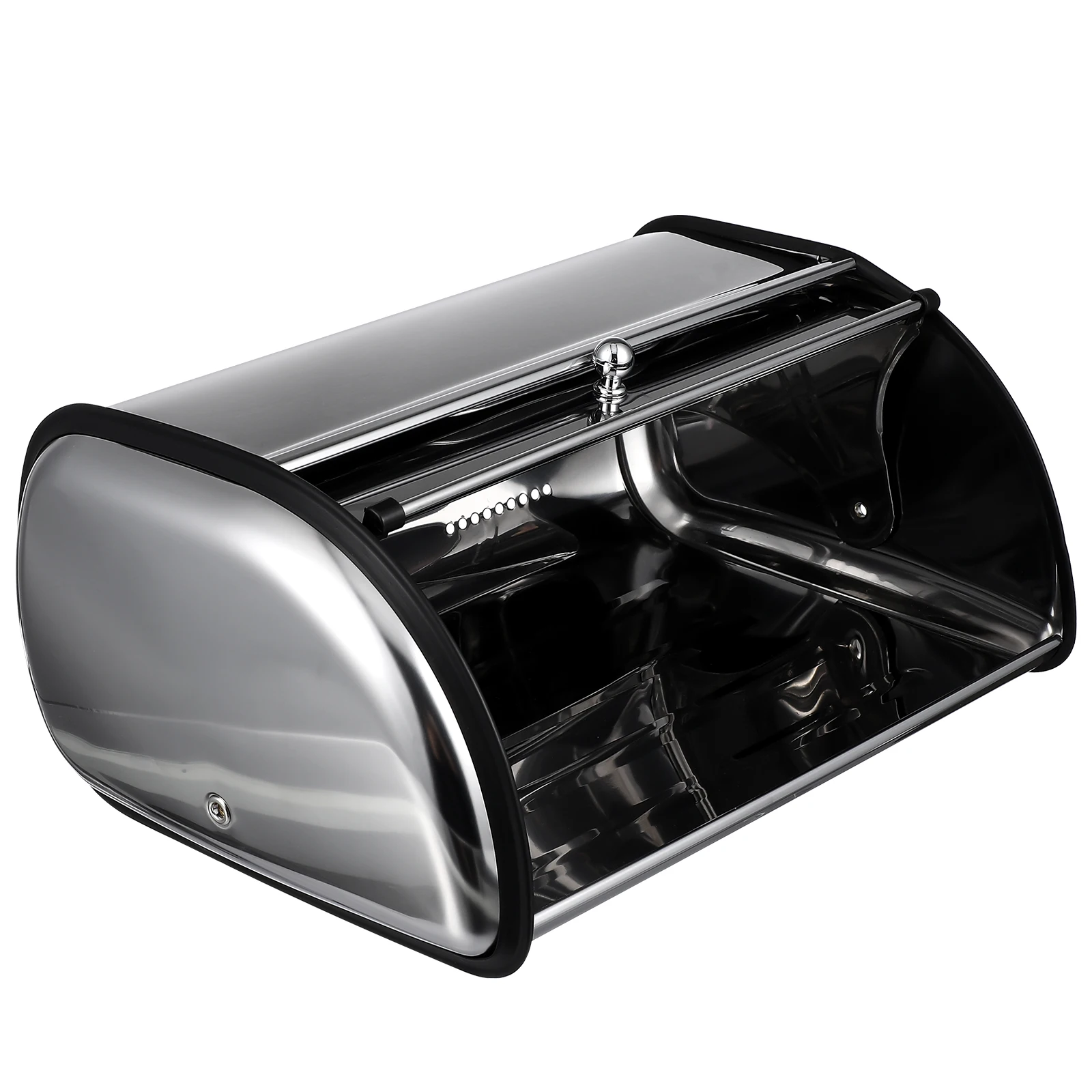 

Stainless Bread Container Fashionable Creative Design Moisture Proof Storage Box for Kitchen Coffee Shop Bread Box