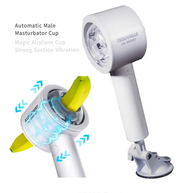 New Intelligent Retractable Electric Aircraft Cup Automatic Male Electric Exercise Masturbator Adult Sex With Suction Cup