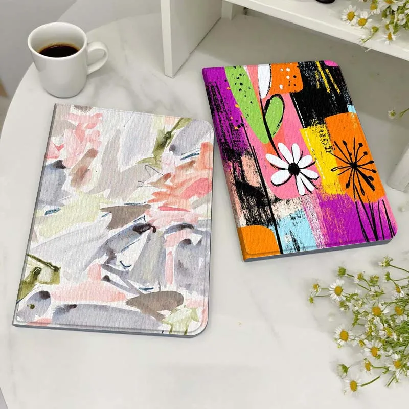 

Cartoon Floral Abstract Art Gift Tablet Case For Samsung Galaxy Tab S7 S8 S9 S10 FE Lite