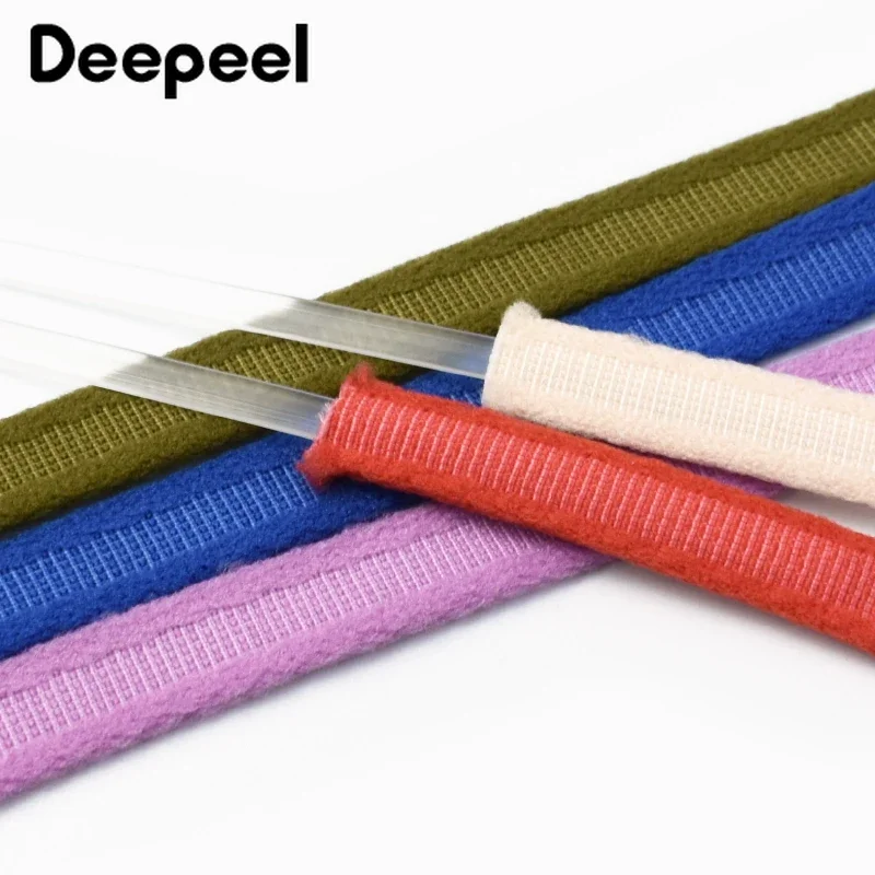 5/10/20M 10mm Nylon Webbing Tubular Ribbon for Bra Shoulder Strap Underwear Fishbone Steel Ring Clothes DIY Sewing Accessories