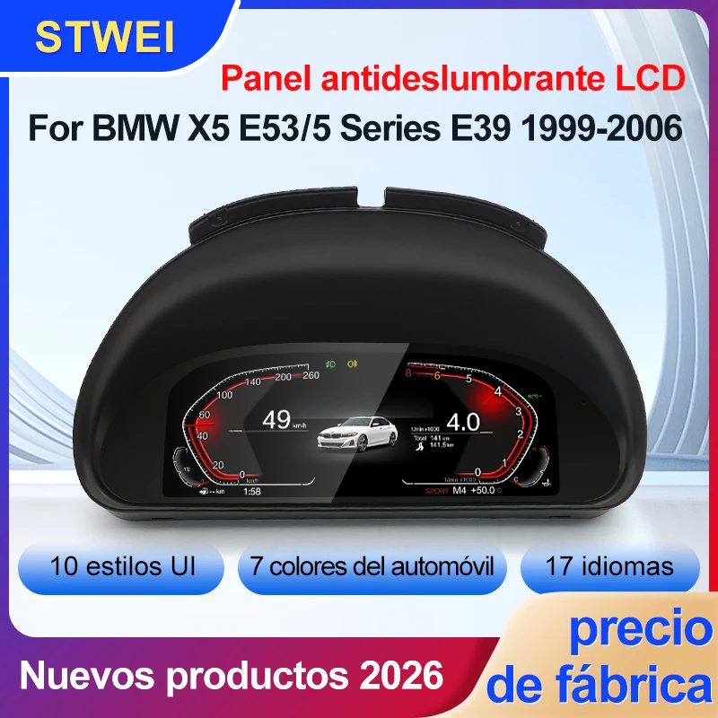 STWEI 2026 Nuevo Producto Precio de Fábrica Tablero de Instrumentos Digital LCD para Automóvil para BMW Serie 5 E38 E39 X5 E53 Panel de Instrumentos Cabina