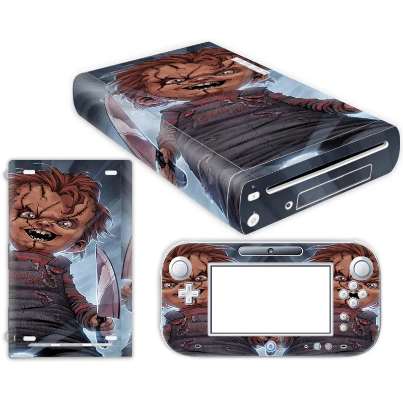For Wii U Vinyl Skin Sticker, Anime Design, Protective Decal, Matte Finish, Easy Install