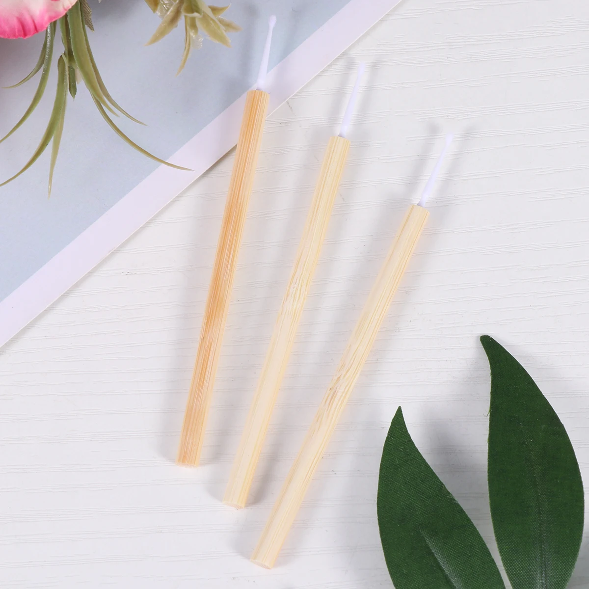 

20pcs Disposable Micro Brushes Bamboo H Cotton Swabs Precision Applicator Eyelash Extension Nail Art Crafting Projects Salon