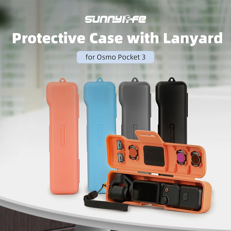 

For DJI OSMO Pocket 3 PC Case Protective Cover With Strap Anti-Scratch Protector Box for DJI Pocket 3 Camera Shell Accessories