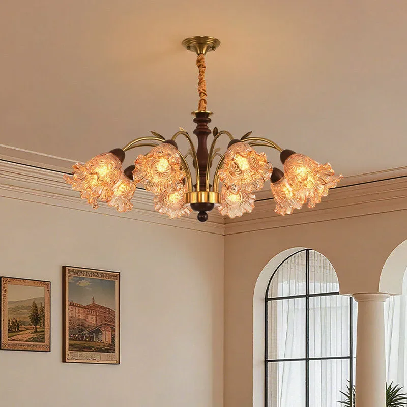 for Living Room Chandelier Antique American Designer High End Bedroom Light French Retro 2025 New Hall Main Light