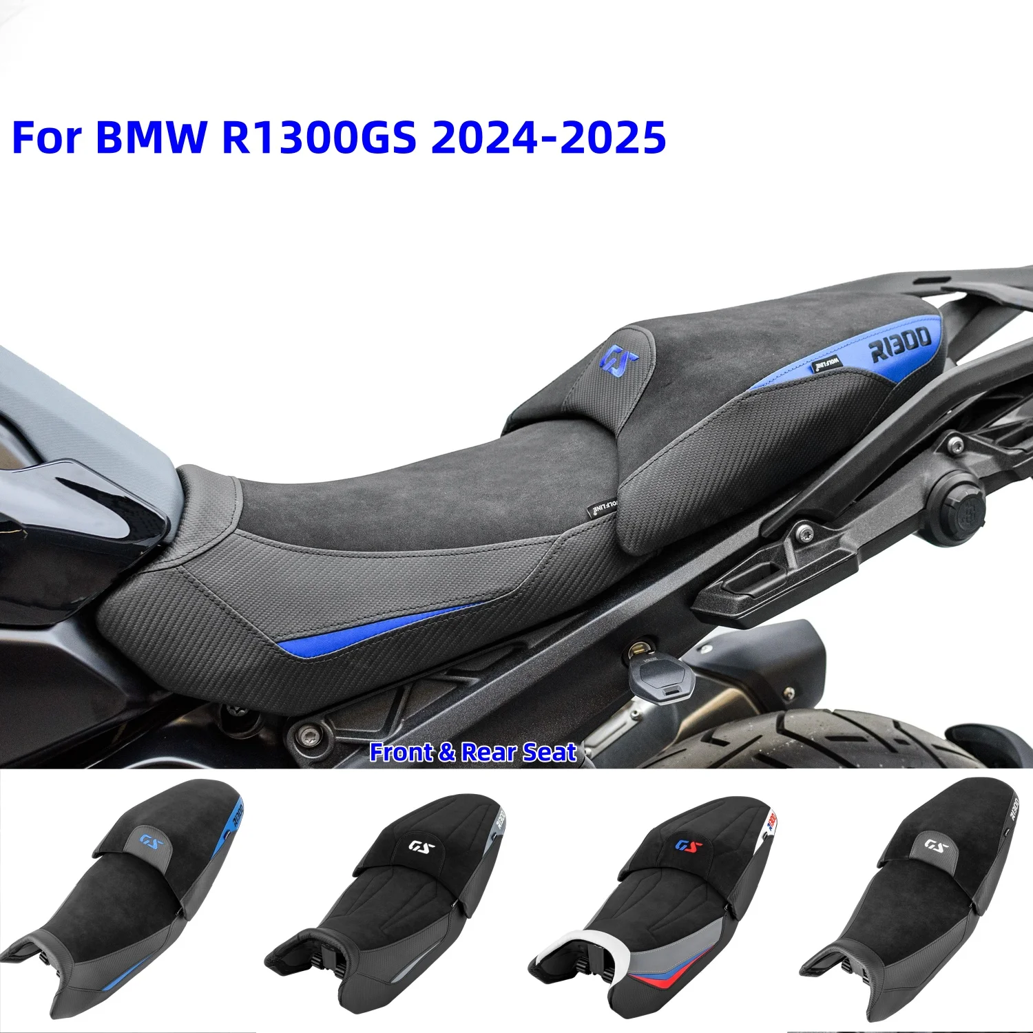 

Motorcycles Front Seat Heat Heatable Double Driver Passenger Complete Saddle Cushion Pillion Pad For BMW R1300GS 2024-2026