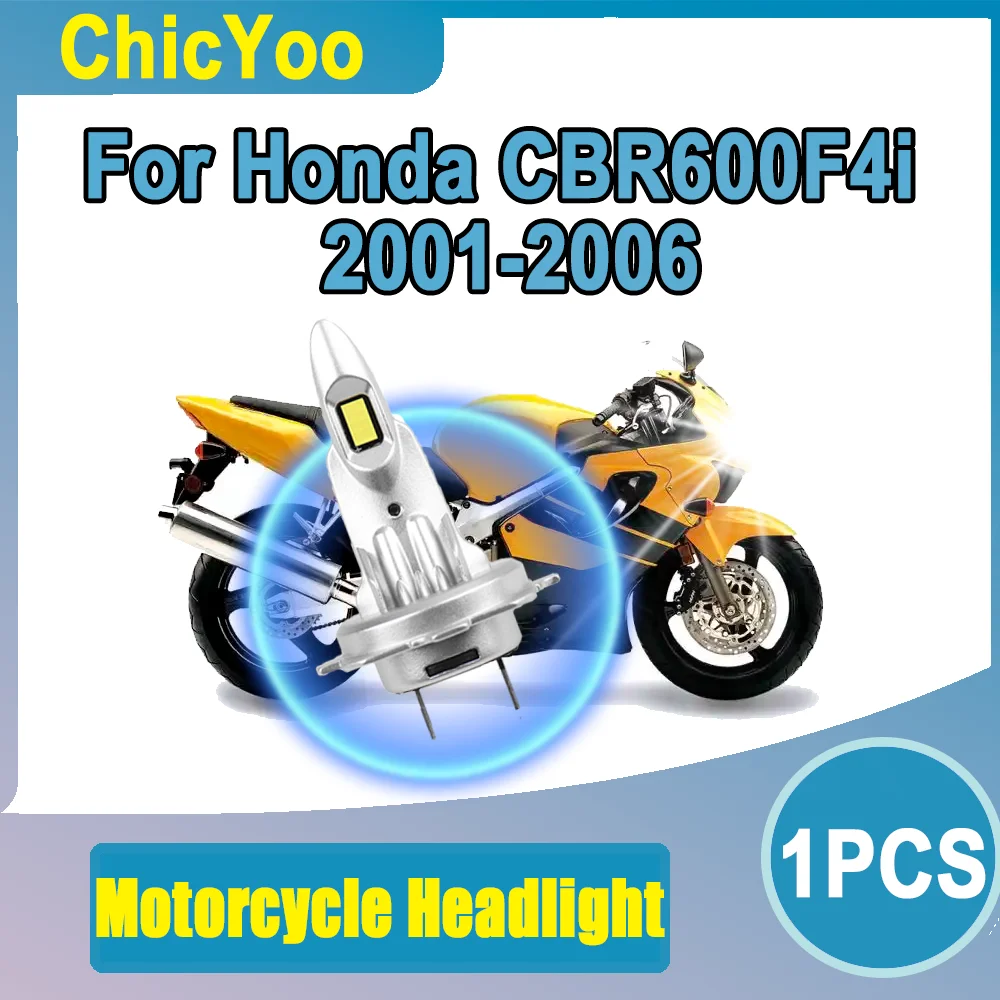 Lampu Led Sepeda Motor H7 10000LM Canbus Error Lampu Depan Led Gratis Plug And Play untuk Honda CBR600F4i 2001 2002 2003 2004 2005 2006