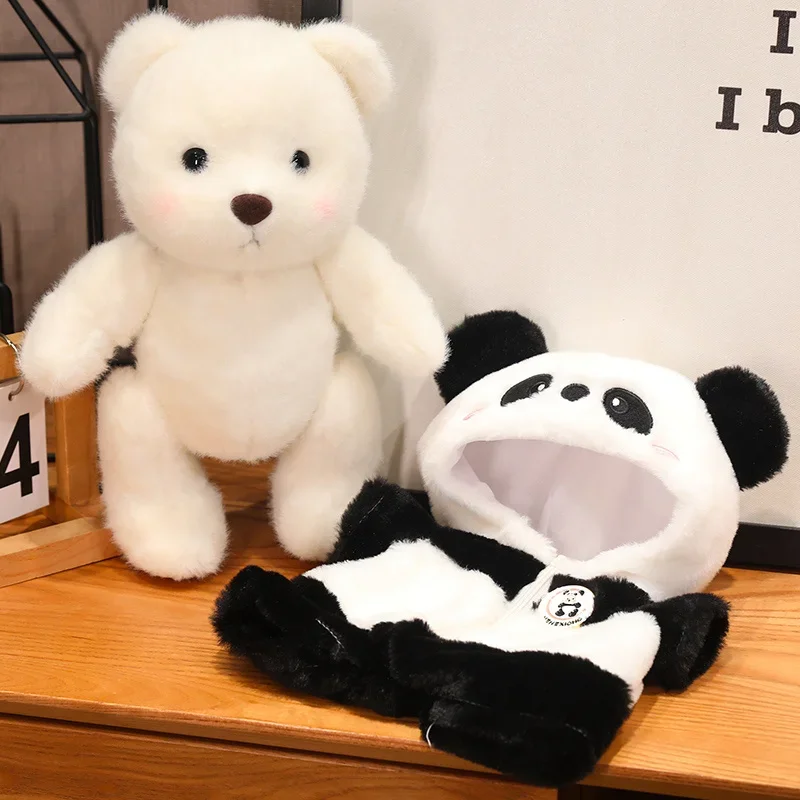 Oso de Peluche Kawaii, Juguete de Peluche con Articulaciones, Oso de Peluche con Extremidades y Cabeza Móviles, Lindo Regalo de Cumpleaños para Niñas