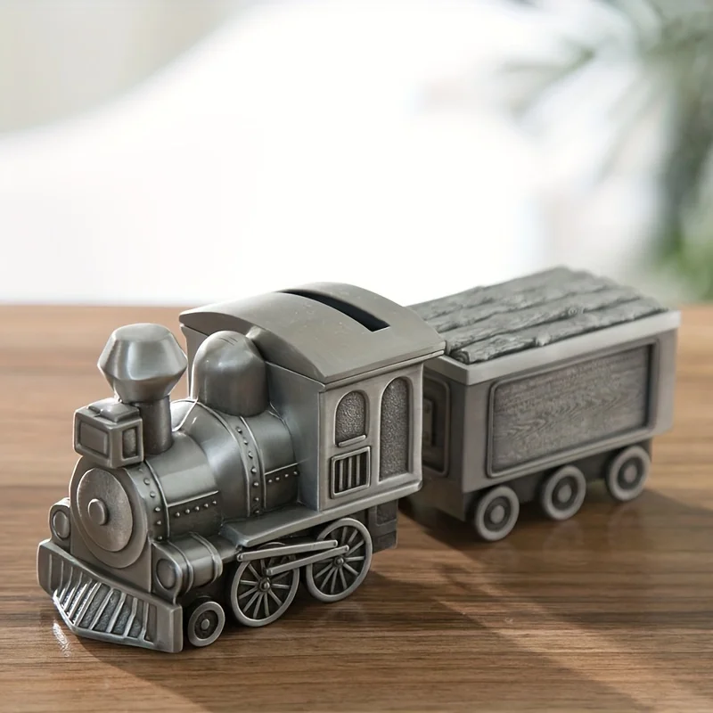 Classic Car Series Coin Saving Box Piggy Bank Baby Children Toys Gift Kids Bank Train Tractor Vintage Home Decor Metal Art Craft