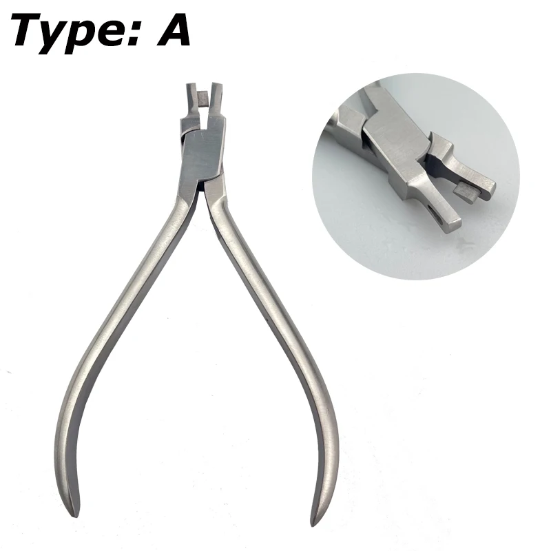 4 Sizes Dental Orthodontic Clear Aligner Plier Punch Hole Thermal Forming Forcep Tear Drop Level Vertical Invisable Dentist Tool