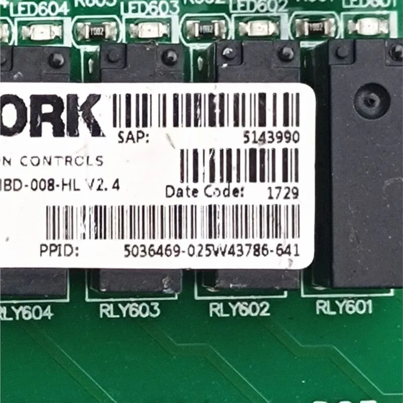 YORK-MBD-008-HL SAP5143990