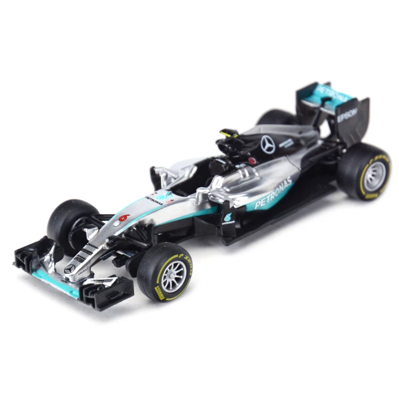 Модель внедорожника Bburago 1:43 2016 Mercedes AMG W07, модель № 44 Valtteri Bottas, модель из литого сплава, модель F1, гоночная формула