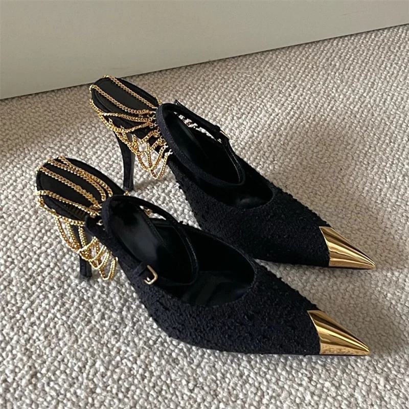 New Pointed Toe Buckle Sandals Women Sexy Stiletto High Heels Women Fashion Dress Shoes Women Party sandalias de las mujeres