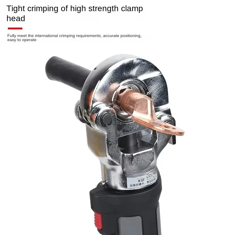 Portable Cordless Electric Hydraulic Crimping Tool Portable For Copper Aluminum Terminal Cable Lug Crimper For Electrician