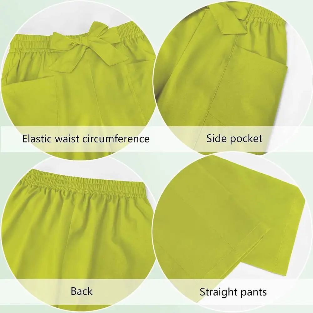 여성 의료 유니폼 V넥 상의 스트레이트 팬츠 병원 간호복 세트 스트레치 수술복 치과 의사 수의사 의사복