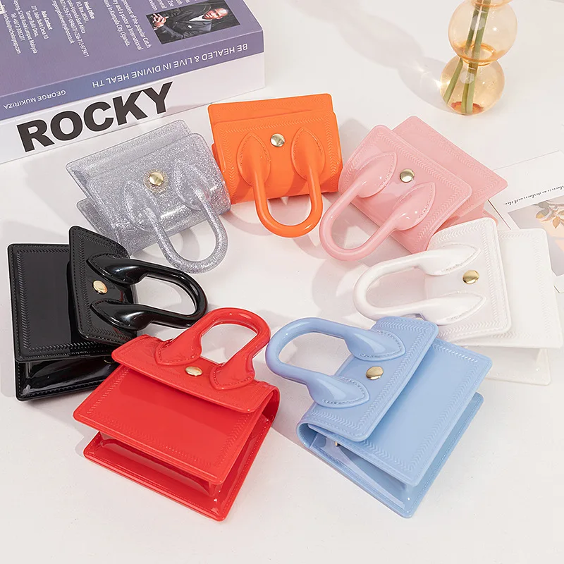 Cute little fresh mini lipstick packet shoulder bag, jelly tote bag, crossbody bag womens bag purses pink bag ladies hand bags
