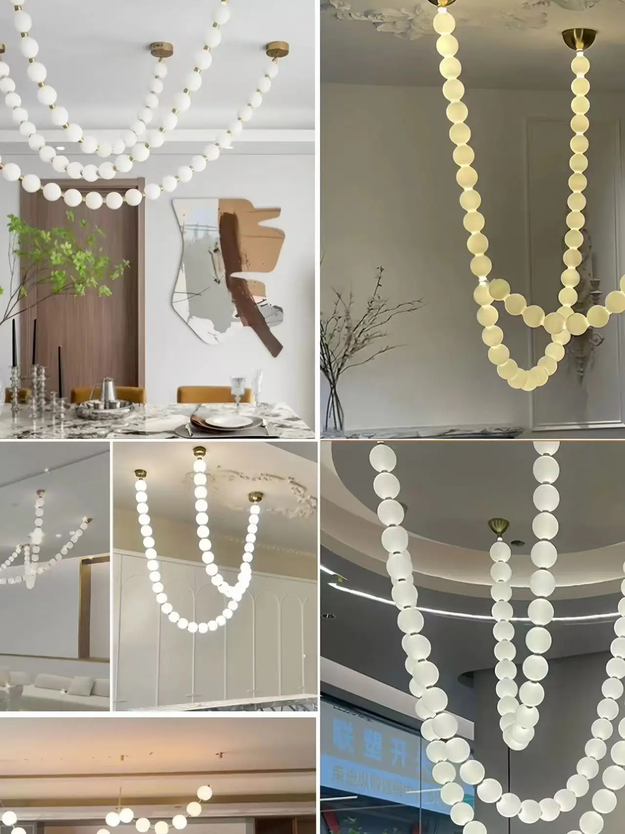 Where's My Necklace Glass Bubble Gold Chrome Lustre 2026 Trendy Pendant Light Chandelier Luminaire Hanging Lamp For Staircase - view 2