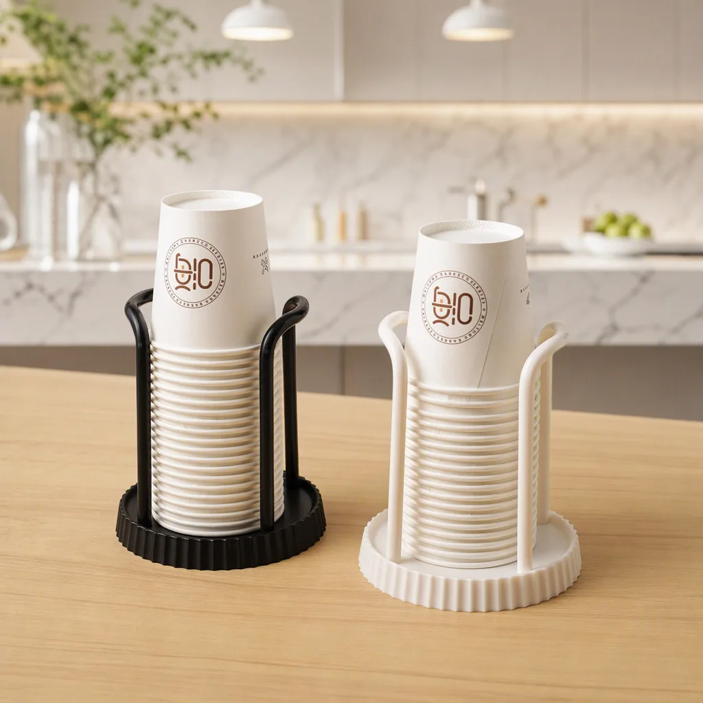 Minimalist Paper Cup Holder, Household Disposable Cup Storage Rack, Multifunctional Desktop Coffee and Milk Tea Cup Storage Rack