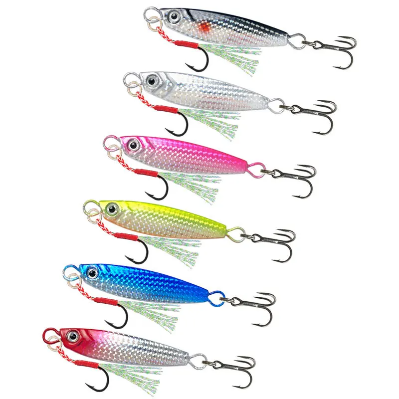 1Pieces Slow Long Metal Jig Fishing Lure 7g 10g 15g 20g 25g 30g Cast Jigging Spoon Artificial Shore Fish Bait Sea Bass Fishing