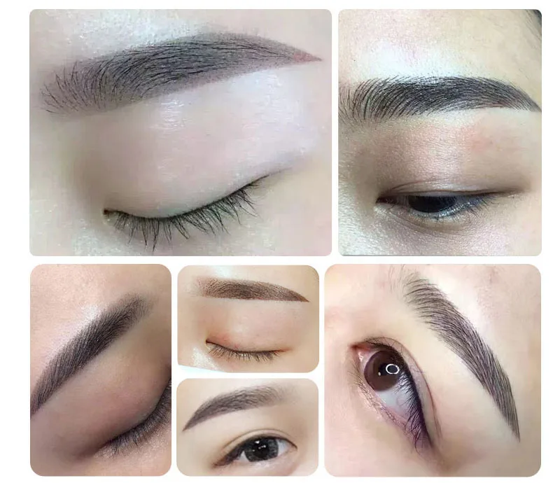 0.15mm 50ks laminas nano tebori microblading černá 12/14/16/18 flex U vzhled tetování jehlice čepel trvalý líčení obočí pero