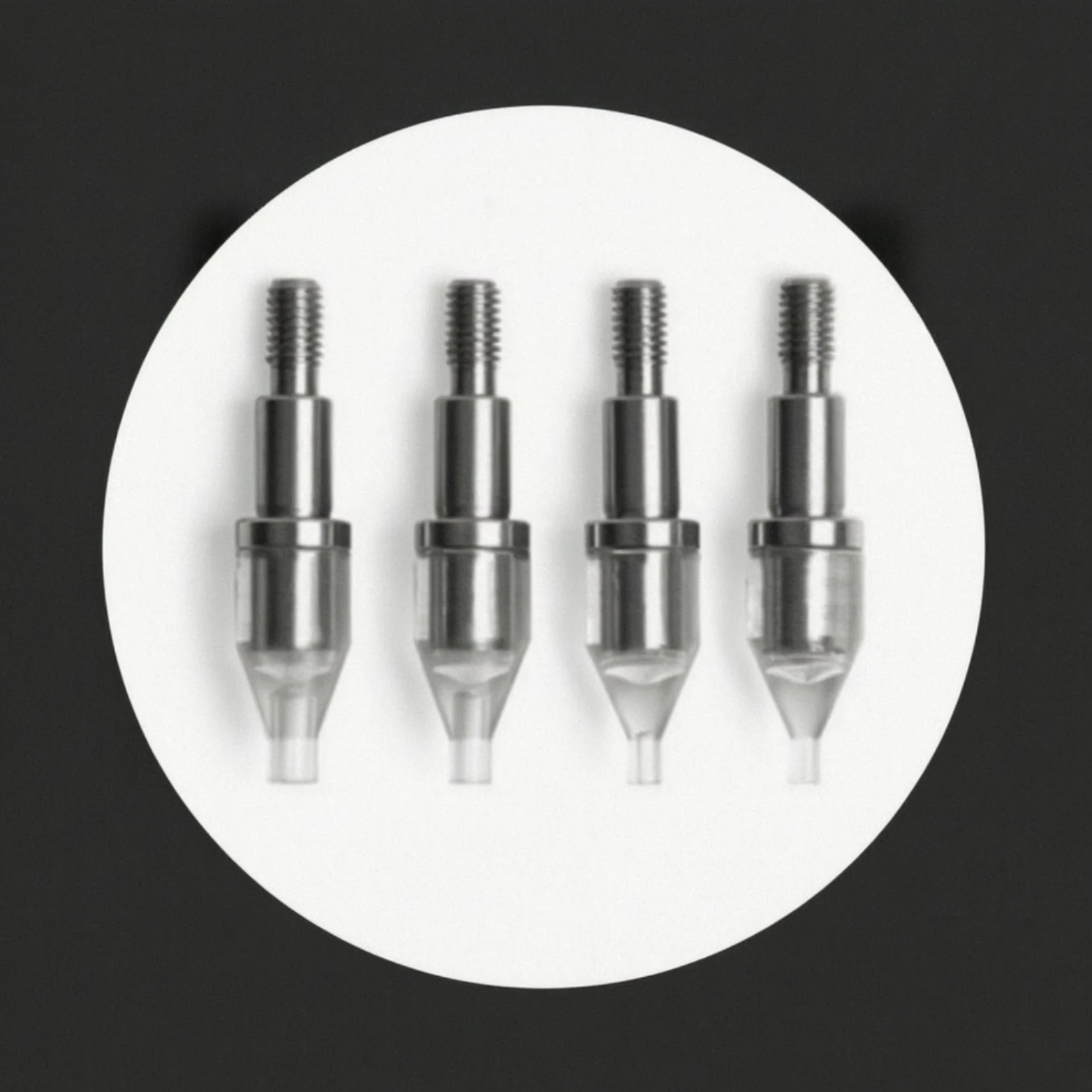 4 Pieces Four-Needle Machine Parts Rigid Threaded Metal Parts for Technicians, Workshop