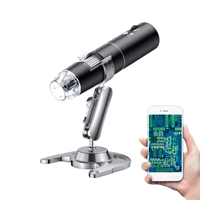 

Wireless Digital Microscope 50X-1000X WiFi Portable Handheld Microscope with Adjustable Stand HD USB Microscope Camera