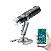 Wireless Digital Microscope 50X-1000X WiFi Portable Handheld Microscope with Adjustable Stand HD USB Microscope Camera