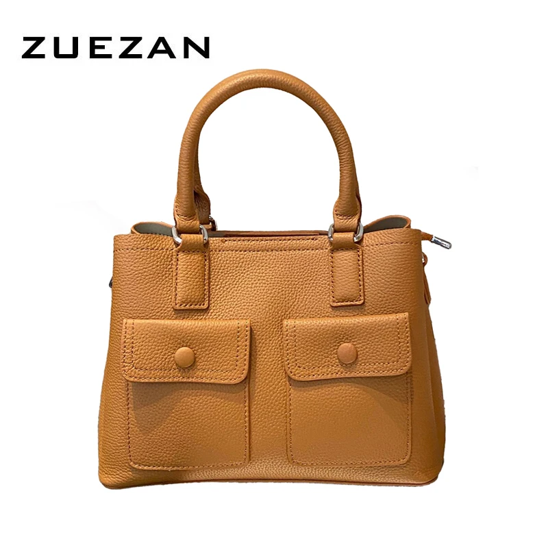 3-compartments-tote-natural-cowhide-shoulder-100-cow-skin-women-genuine-leather-handbag-girl's-messenger-crossbody-bag-d563