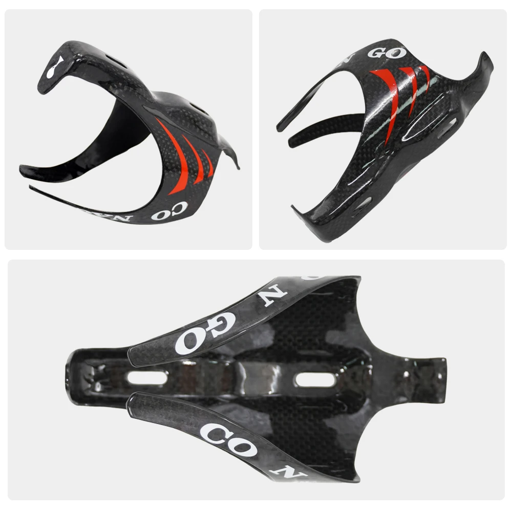 

Full Carbon Fiber Water Bottle Cage for Road/MTB/Mountain Bike, Gloss & Matte, Universal Lightweight Bicycle Accessories